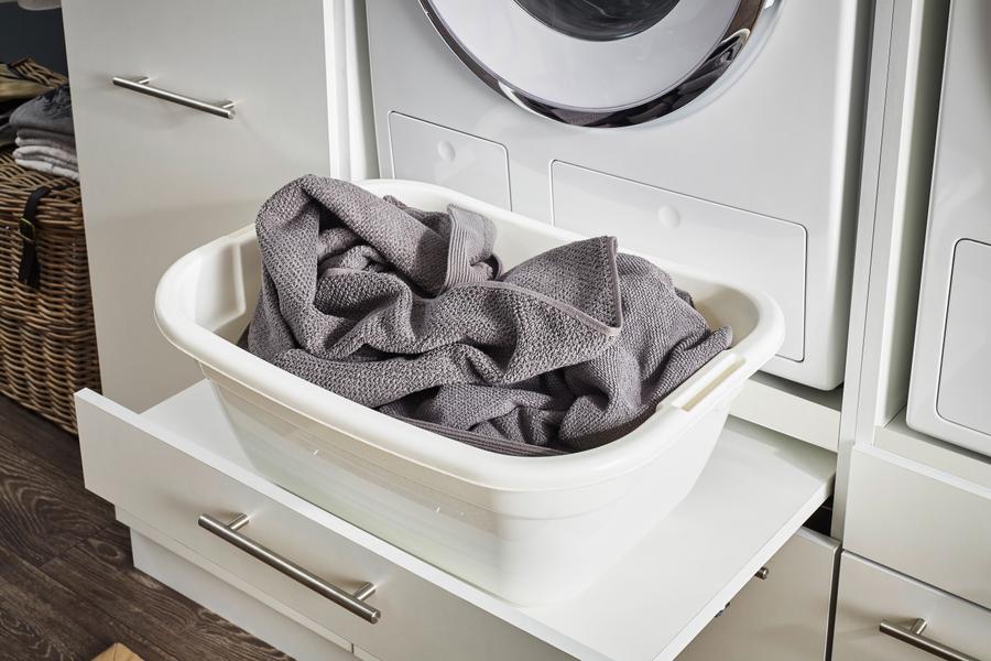 Wasmachinekast LAUNDRY H162 Wit Wasmachinekast LAUNDRY H162 Wit