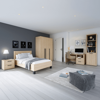 Bed BABETTE Eik 90x200 Bed BABETTE Eik 90x200