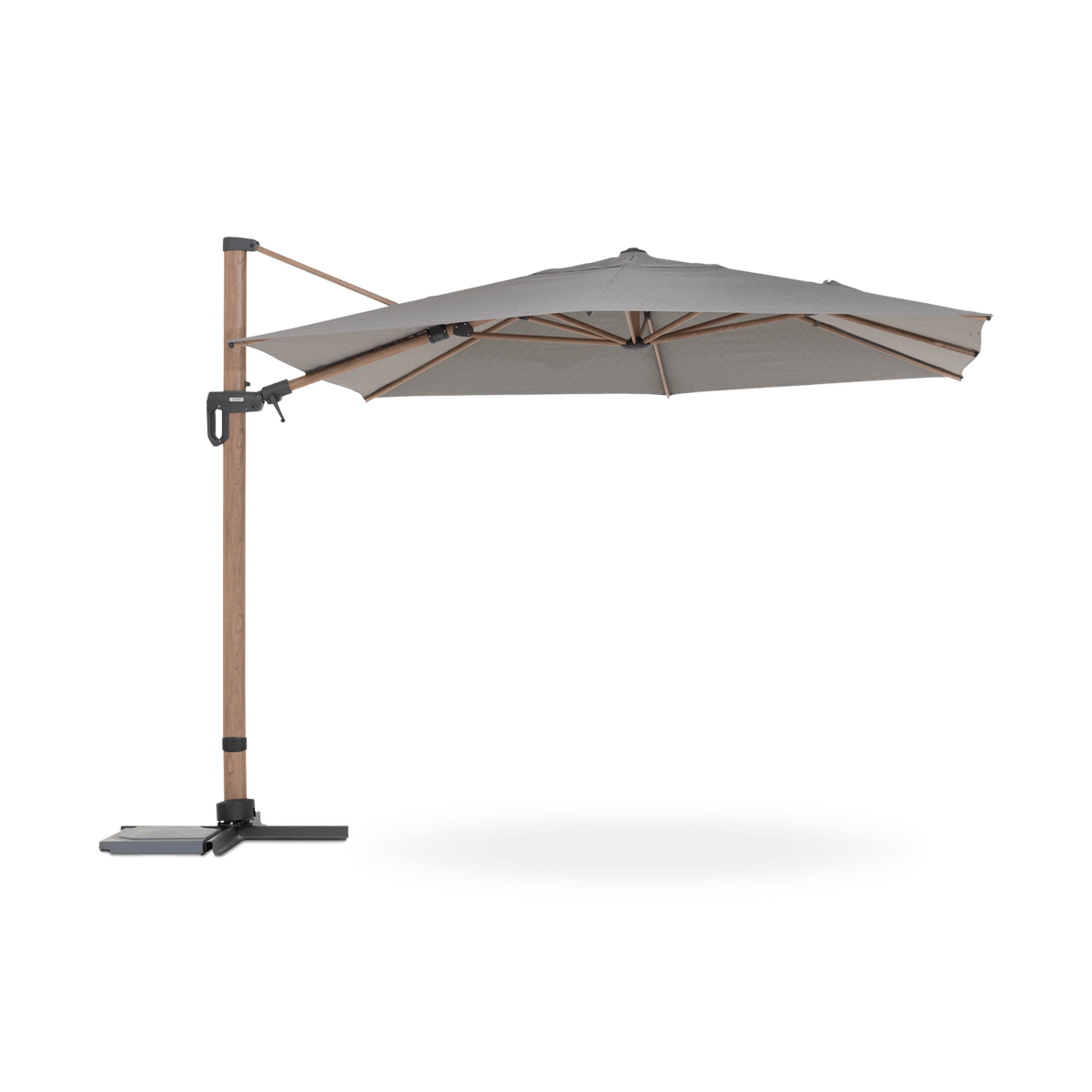 Zweefparasol CEFALU Kantelbaar Grijs