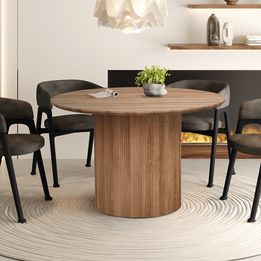 Eettafel PORTO Decor Oude Eik Ø120 Eettafel PORTO Decor Oude Eik Ø120