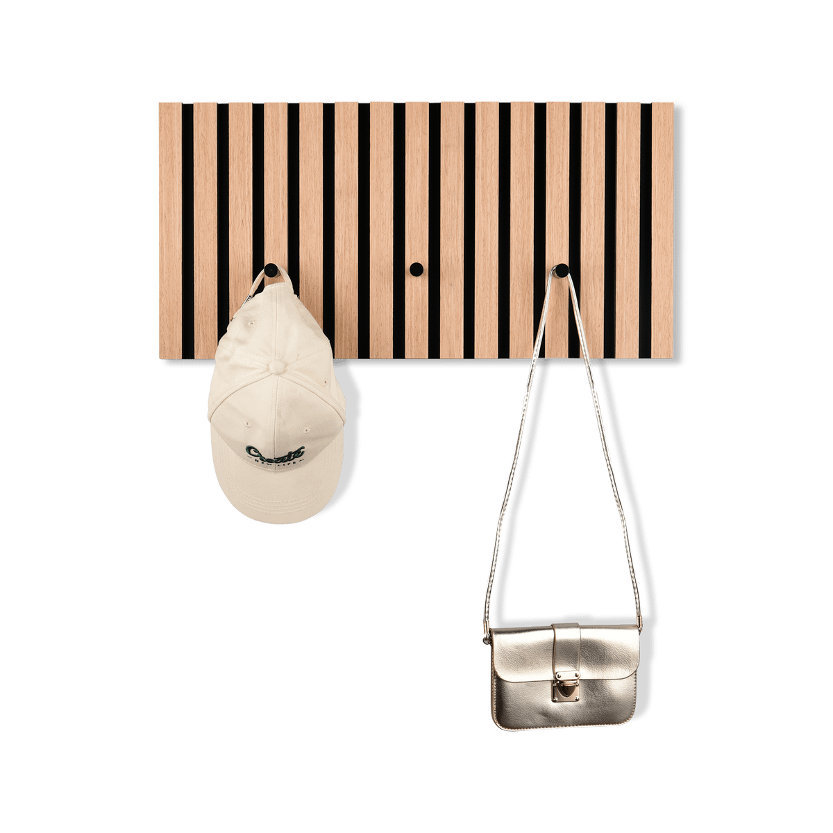 Wandkapstok GRACE 3 haken Naturel