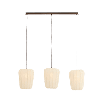 Hanglamp BIBURY 3Del. Bruin/Wit Hanglamp BIBURY 3Del. Bruin/Wit