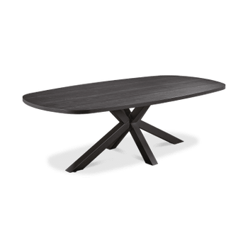 Eettafel ARTEGO Ovaal Sterpoot 200x100 Zwart Eettafel ARTEGO Ovaal Sterpoot 200x100 Zwart