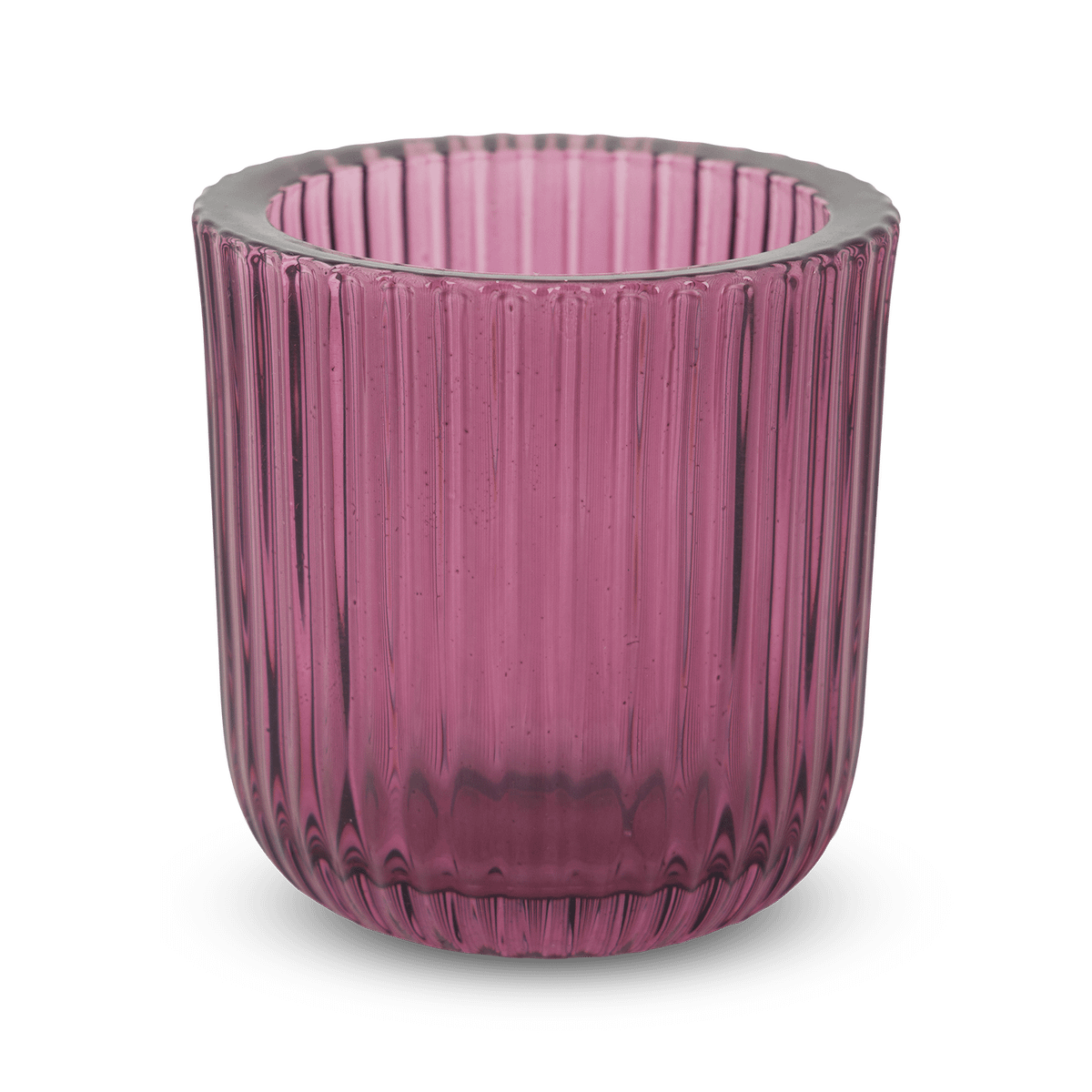 Theelichthouder RIBIS L Glas Violet