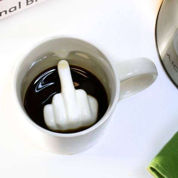 Mok MIDDLE FINGER 3D Ker. Wit