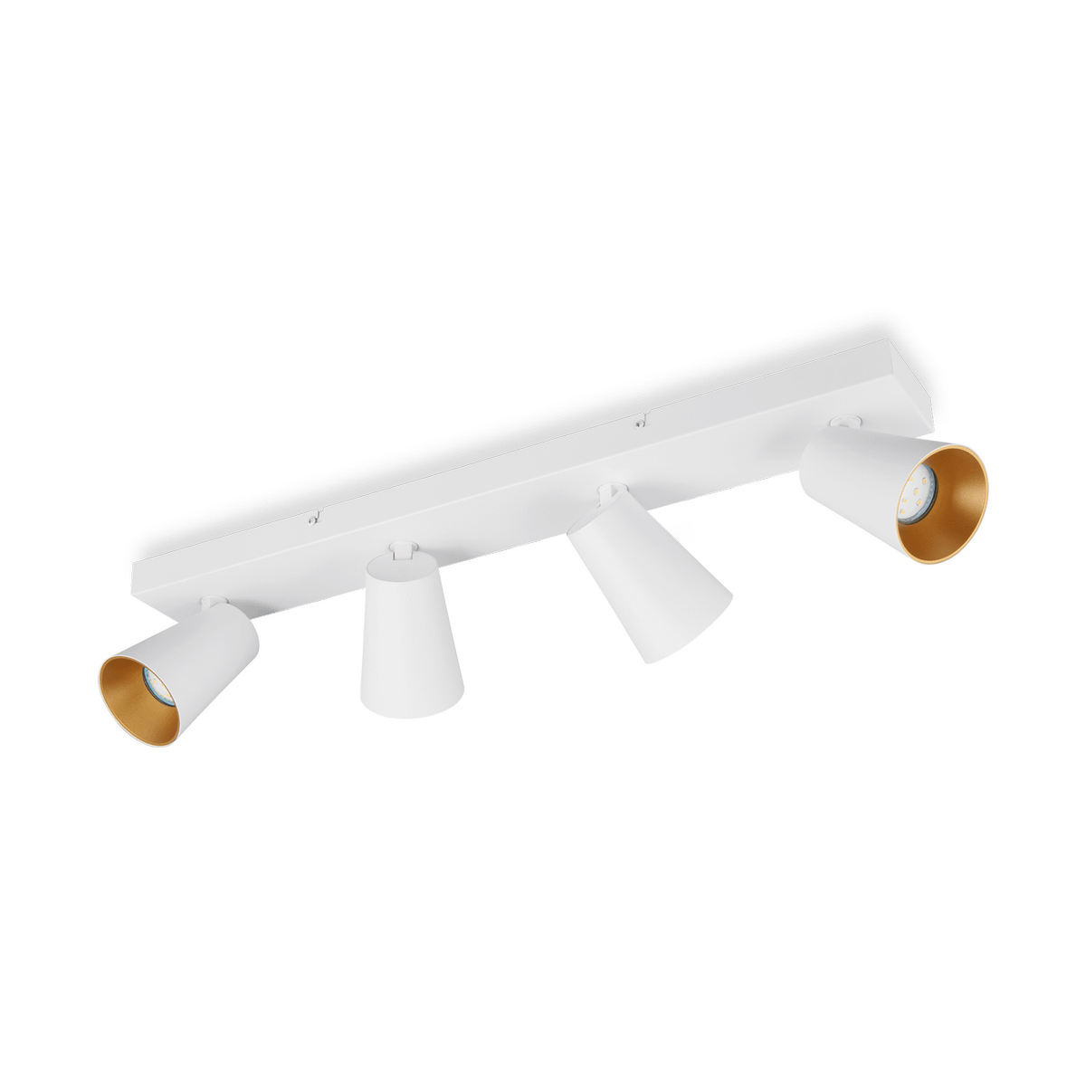 Spot SHARP 4Del. Met. Wit/Goud