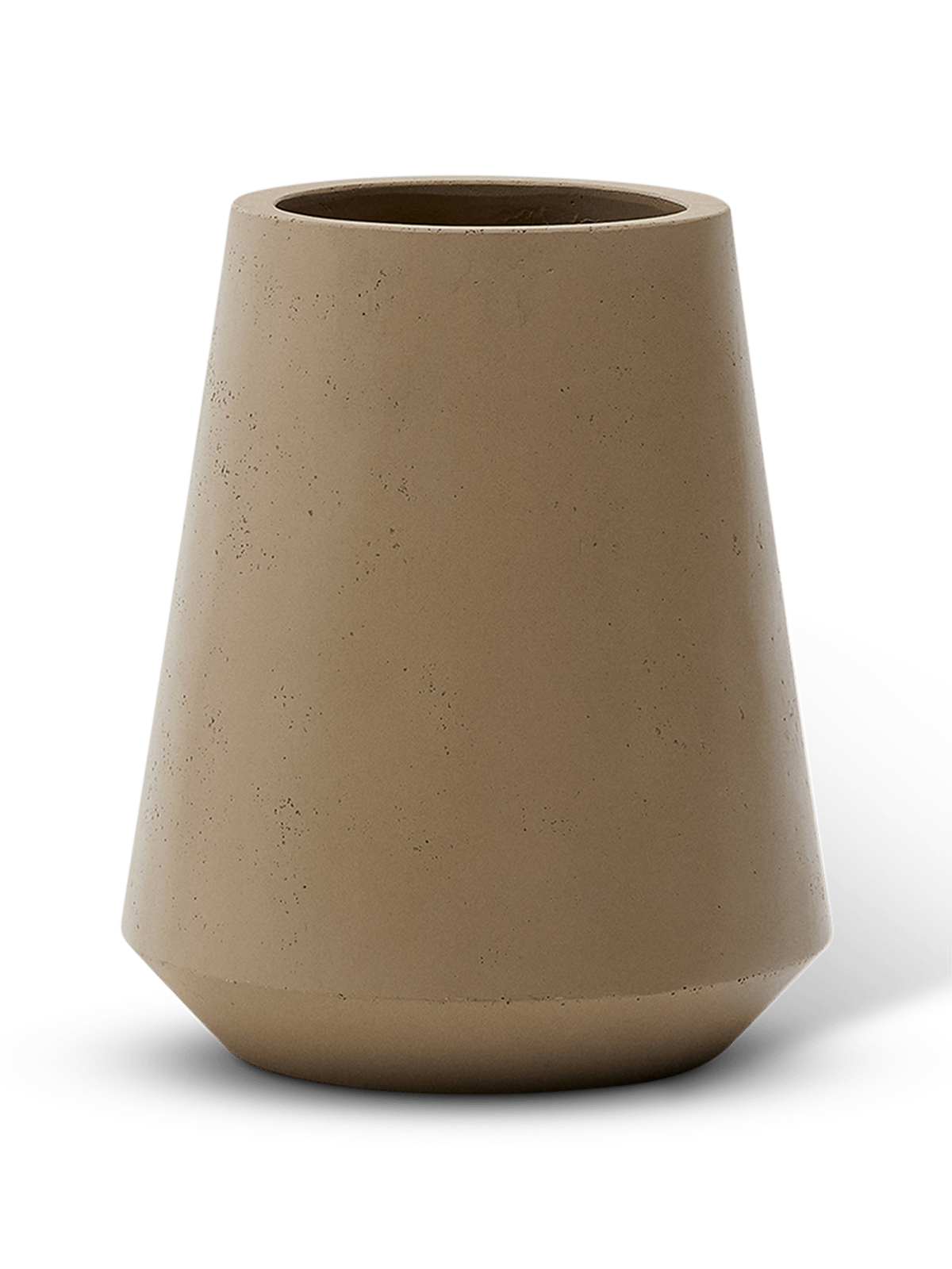 Calun beige bloempot van cement ⌀50 cm