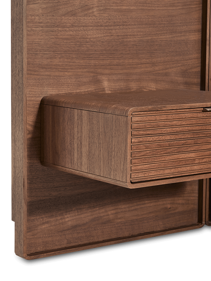 Bed Norlen met 2 nachtkastjes 160 x 200 cm