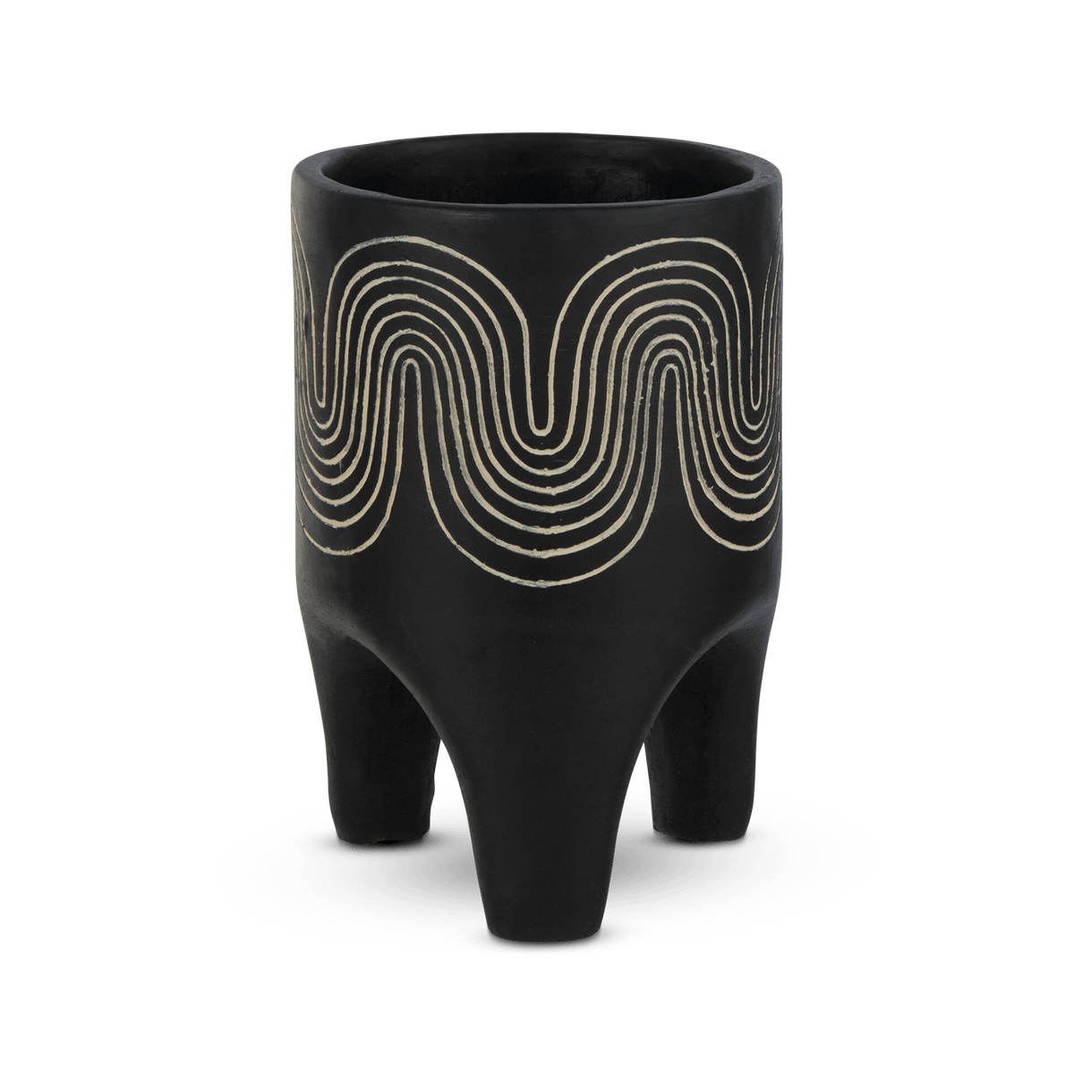 Bloempot VINCA Cement Zwart L