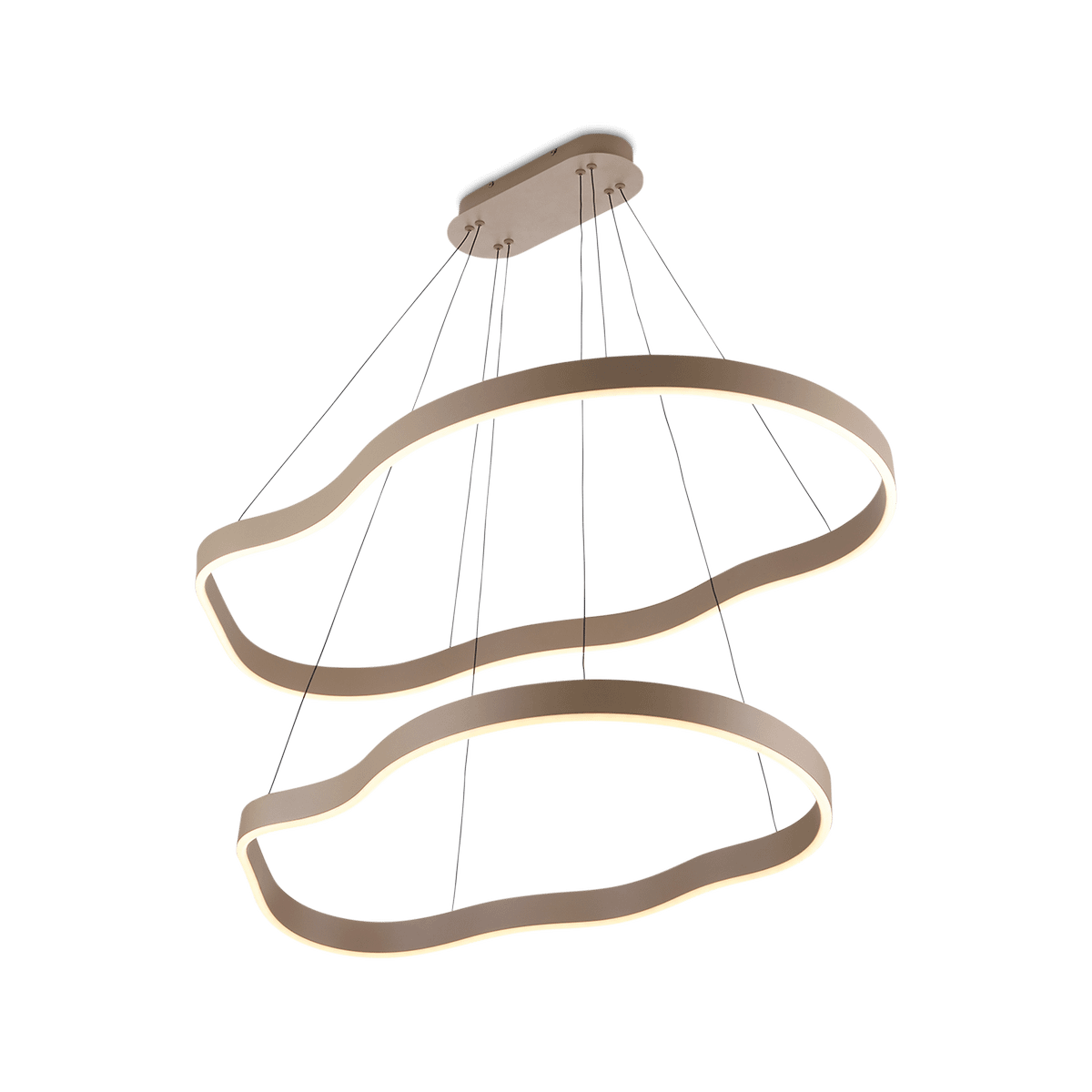 Hanglamp AURUM 2Del. Warm Beige