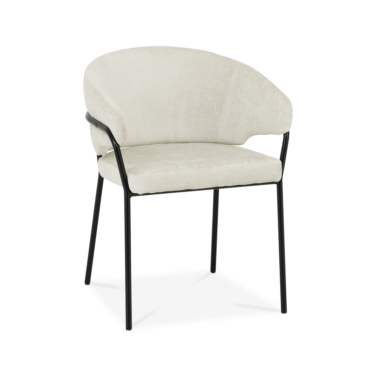 Armstoel ELOISE Natural Pt Zwart