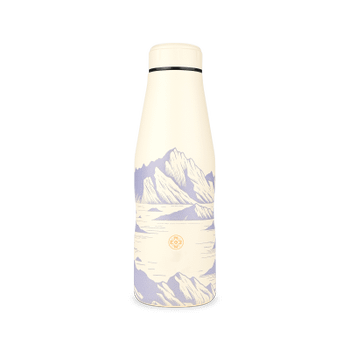 Isoleerfles DAMYAN 500ml Alpine Beige/Blauw Isoleerfles DAMYAN 500ml Alpine Beige/Blauw