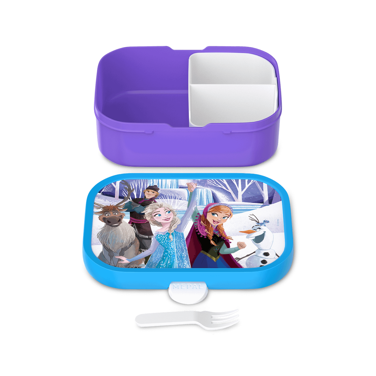 Lunchbox FROZEN FRIENDS Rechthoek Blauw