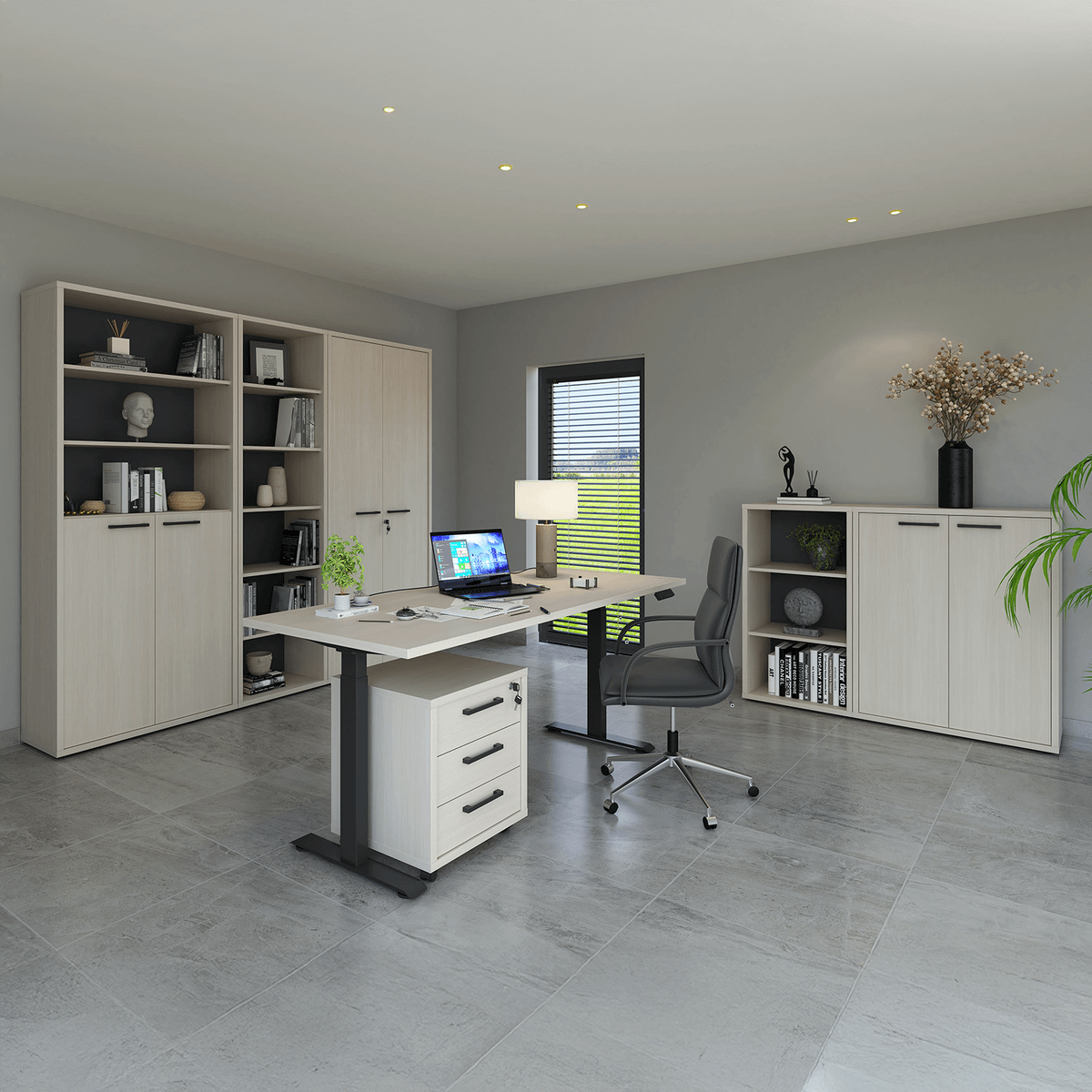 Bureau CAPS Elektrisch Verstelbaar 200x80 Bolivar Wood