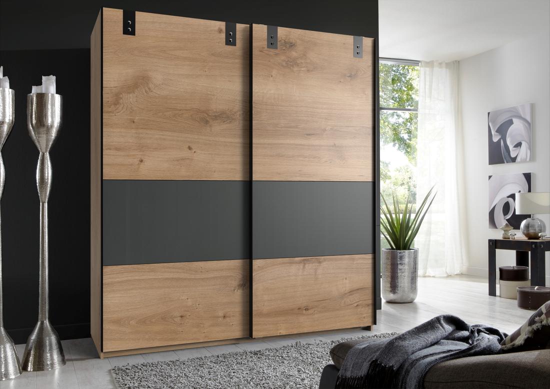 Kleerkast CYKEL Plankeneiche/Graphite B135 Kleerkast CYKEL Plankeneiche/Graphite B135