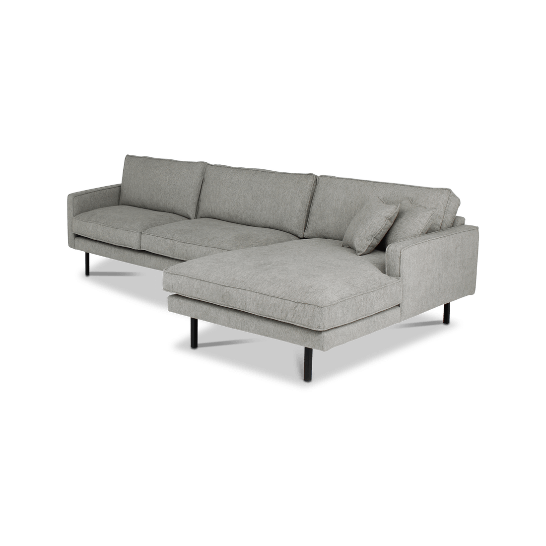 Hoeksalon ROMEO Longchair Rechts Fossil Grey B315 Hoeksalon ROMEO Longchair Rechts Fossil Grey B315