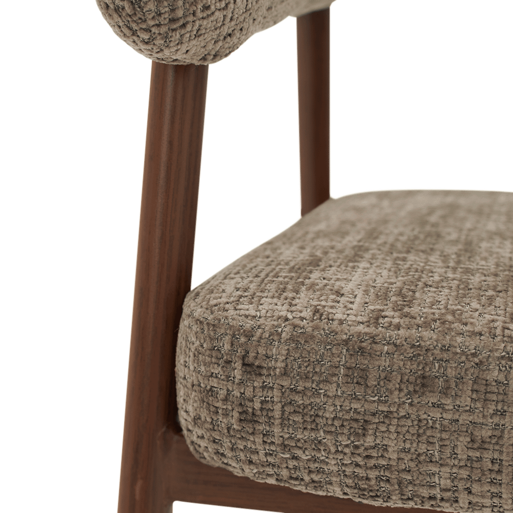 Armstoel ZARAH Dark Taupe