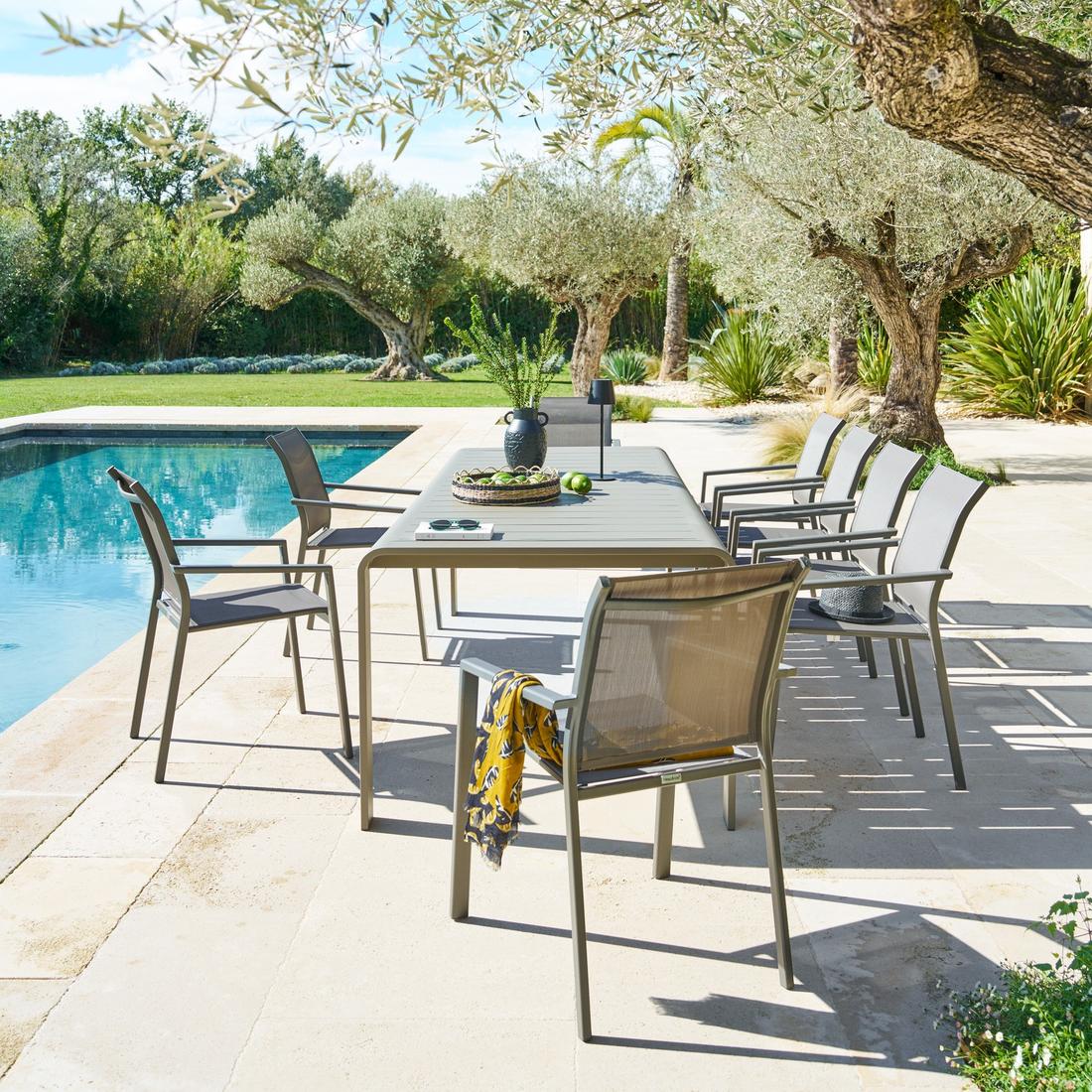 Armstoel DURELLA Grafiet/Acacia Armstoel DURELLA Grafiet/Acacia