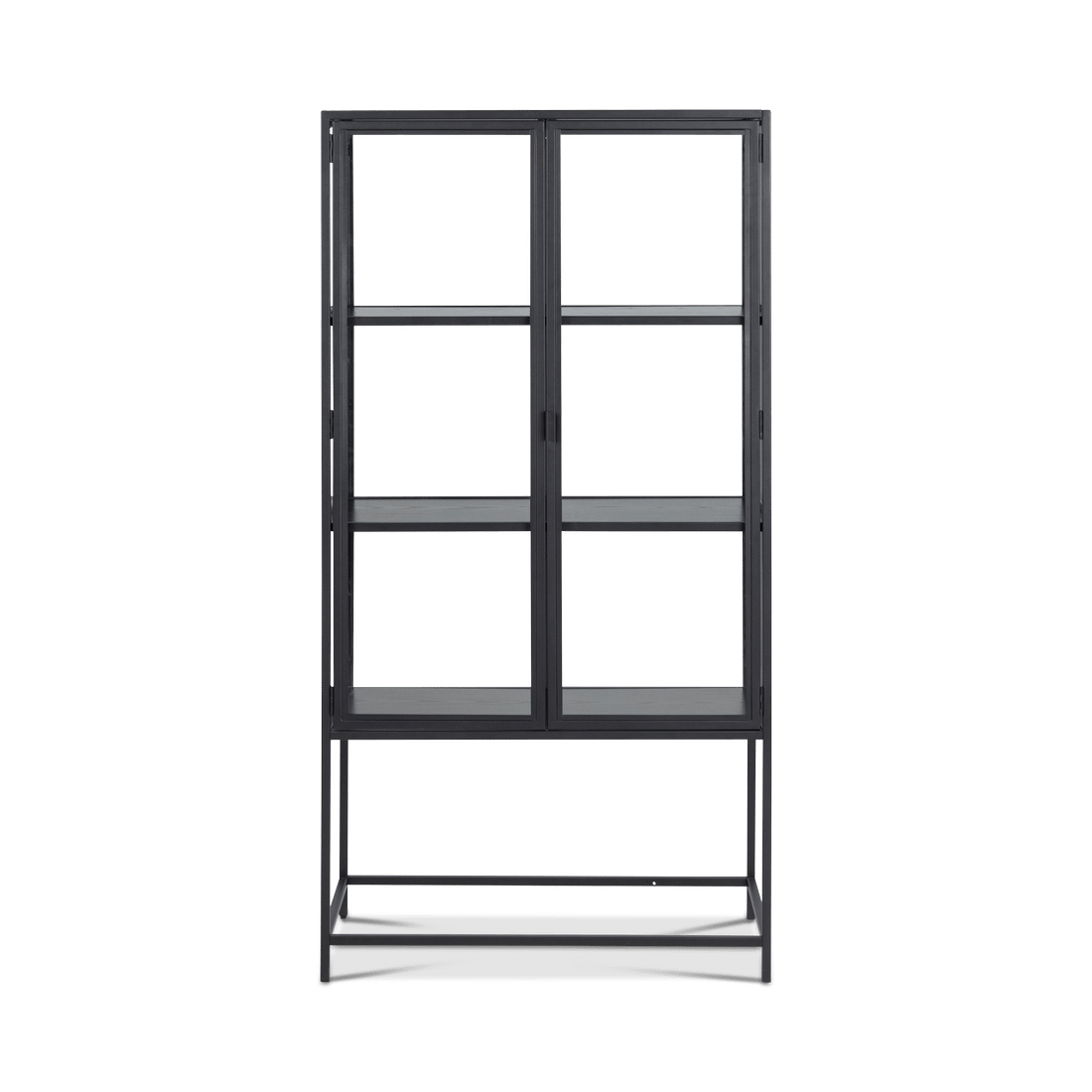 Vitrinekast BOKSKAP Ash Black B77 Vitrinekast BOKSKAP Ash Black B77