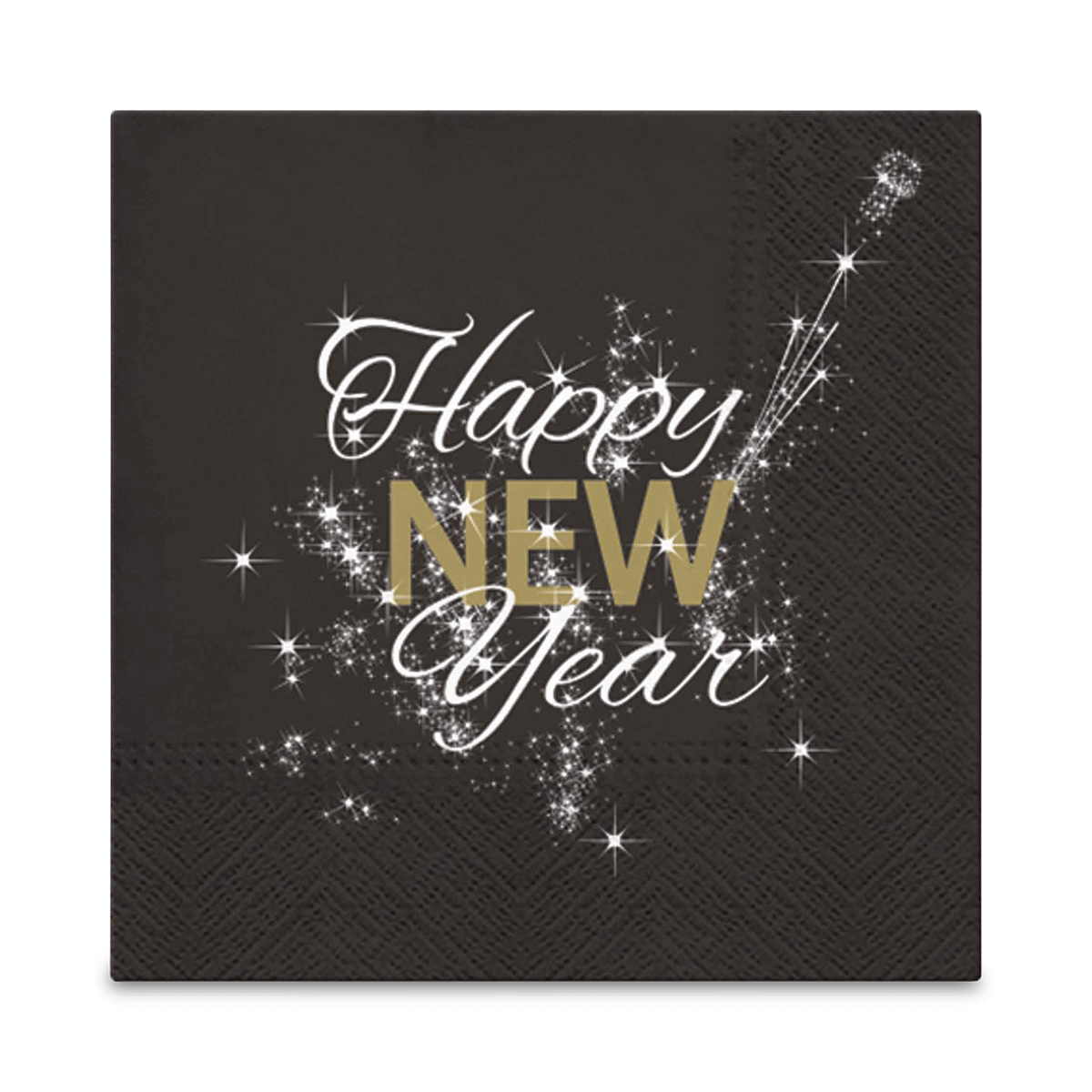 S/20 Serviet HAPPY NEW YEAR Zwart