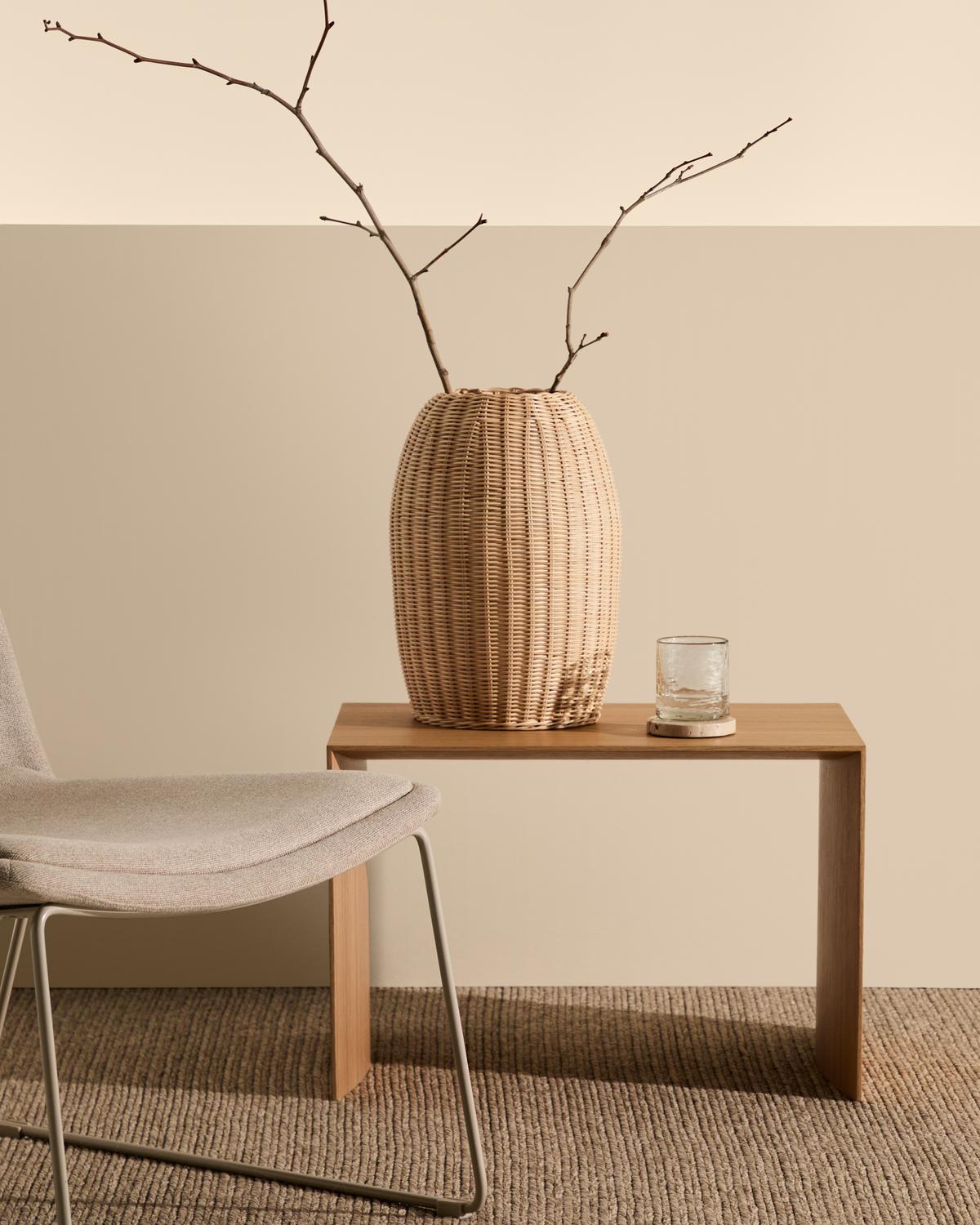 Mand Zilna rotan H40 cm