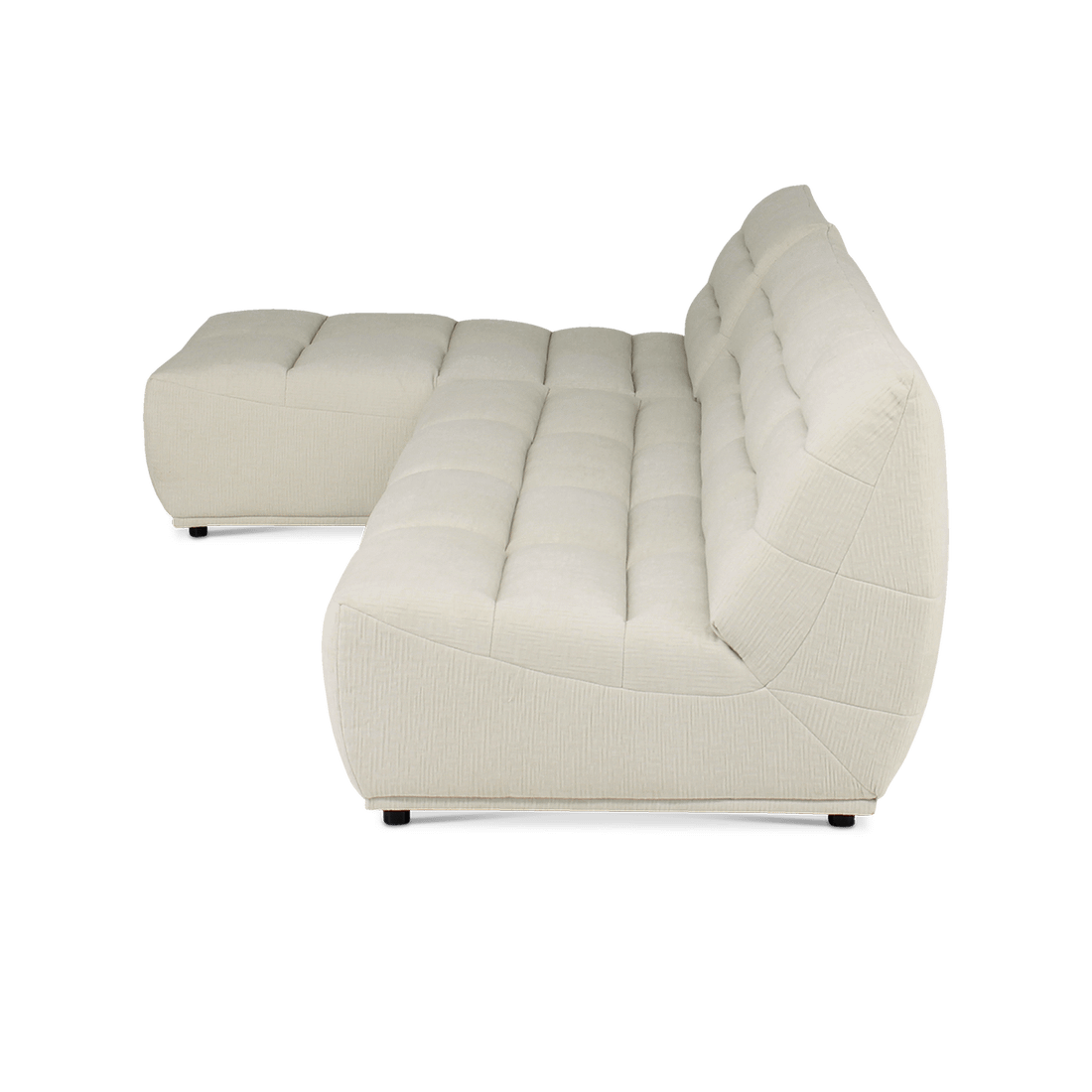 Hoeksalon KODO Modulaire Longchair Links Beige Hoeksalon KODO Modulaire Longchair Links Beige