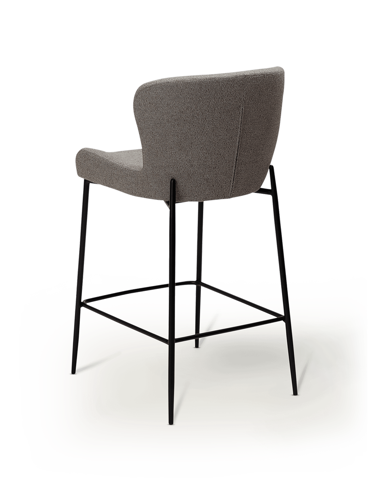 Bouclé gestoffeerde barstoel GLAM