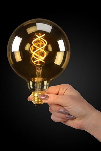 LED-Lamp Globe Ø12,5-E27-5W-Amber LED-Lamp Globe Ø12,5-E27-5W-Amber