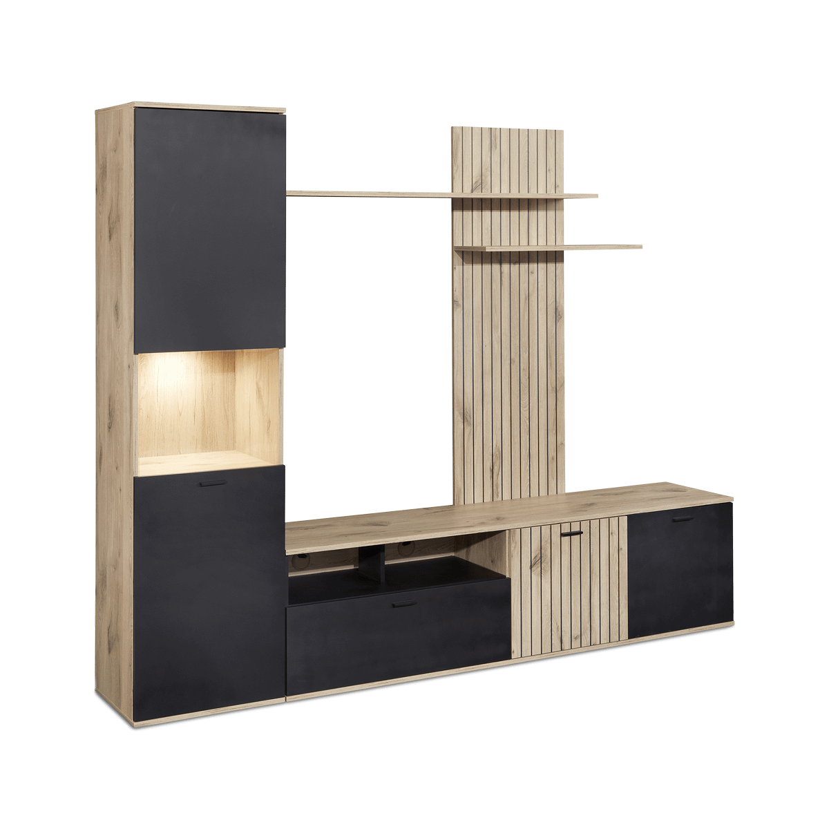 Tv-Wandmeubel ANTILIA Canyon Oak B235