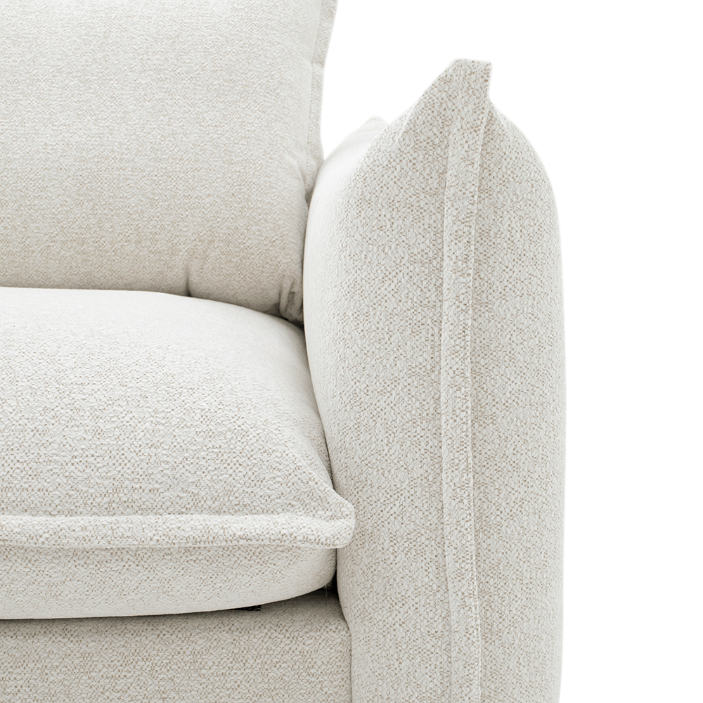 Hoeksalon TALITHA Ecru Longchair Links B339