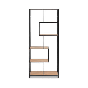 Boekenrek BOKSKAP Wild Oak Assymetrisch B77 Boekenrek BOKSKAP Wild Oak Assymetrisch B77