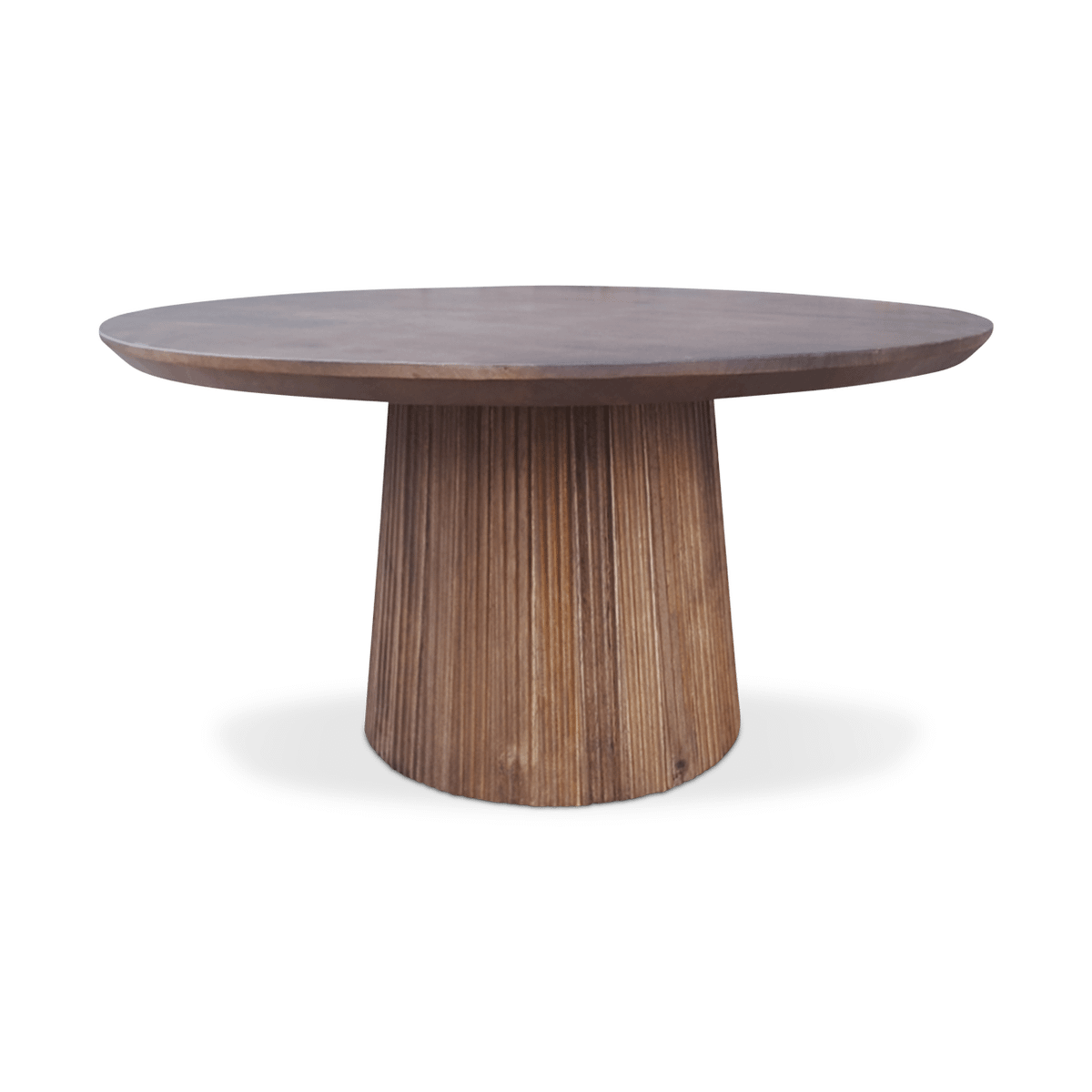 Eettafel SUNDAR Rond Ø130 Mango Donkerbruin