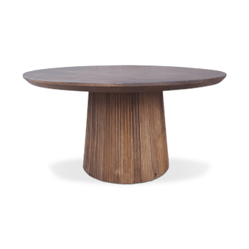 Eettafel SUNDAR Rond Ø130 Mango Donkerbruin Eettafel SUNDAR Rond Ø130 Mango Donkerbruin