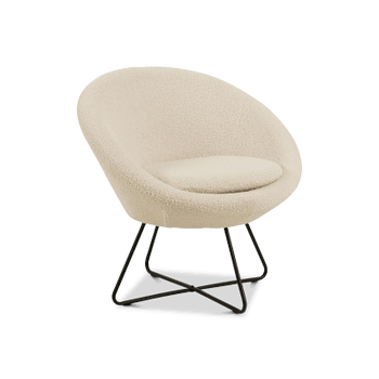 Bijzetzetel MEDIO Orson Cream Beige Bijzetzetel MEDIO Orson Cream Beige