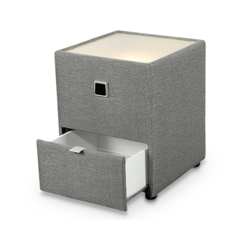 Nachttafel ASTEN Stof 142/09 Grijs Nachttafel ASTEN Stof 142/09 Grijs