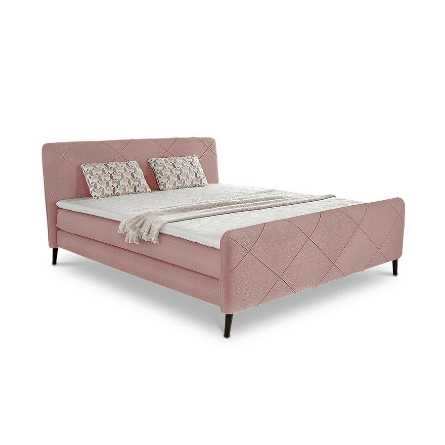 Boxspring HEERLEN Stof 425/05 Roze 140x200 Boxspring HEERLEN Stof 425/05 Roze 140x200