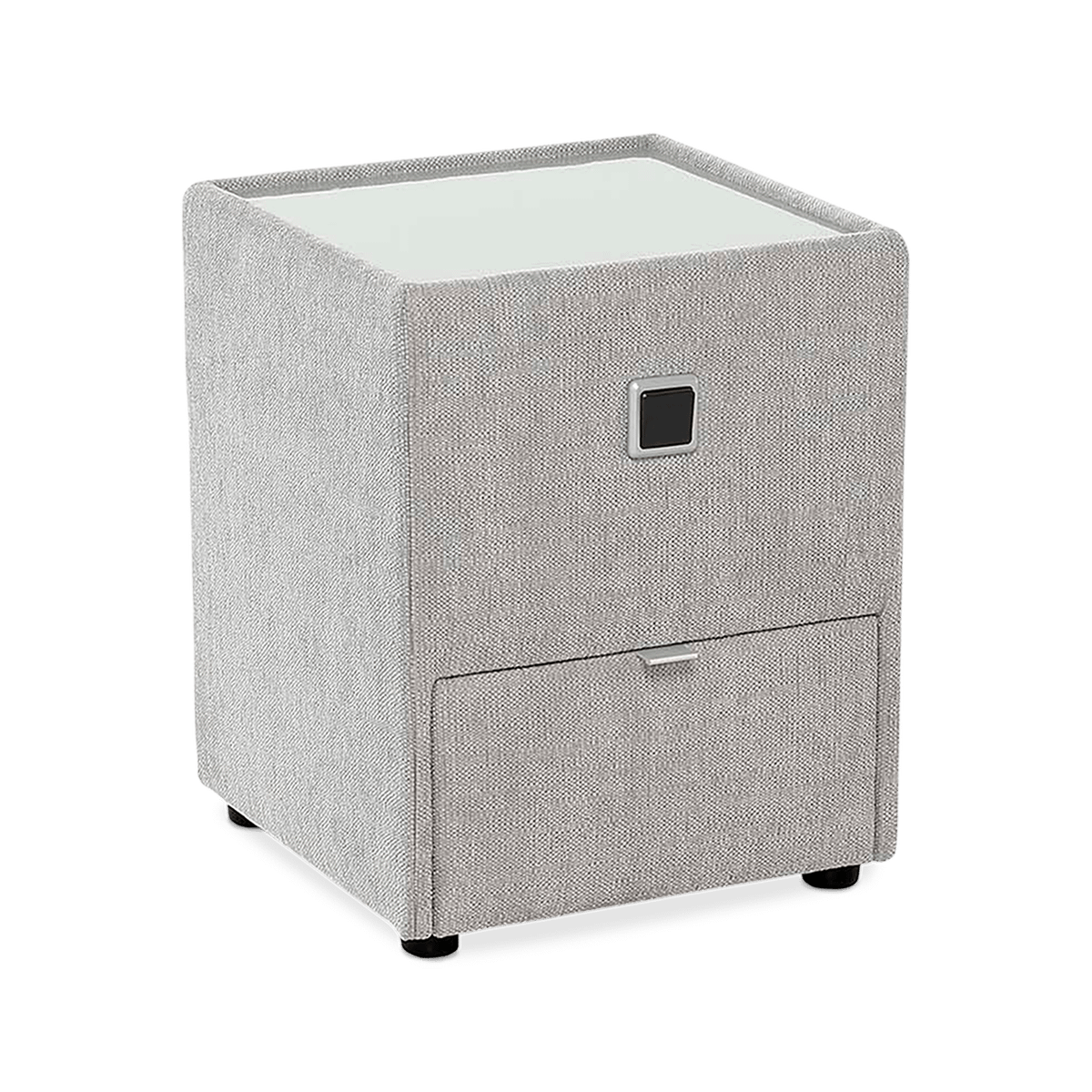 Nachttafel ASTEN Chenille 444/19 Grijs