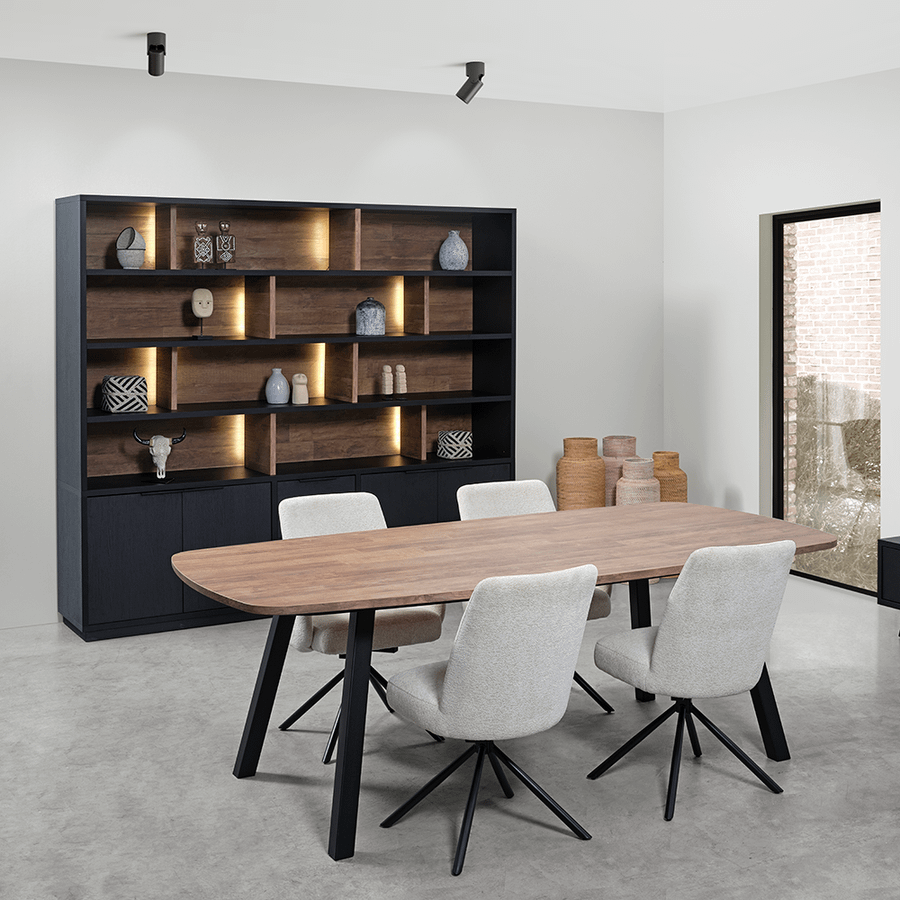 Wandkast TOSCANA Elegant Zwart B207 Wandkast TOSCANA Elegant Zwart B207