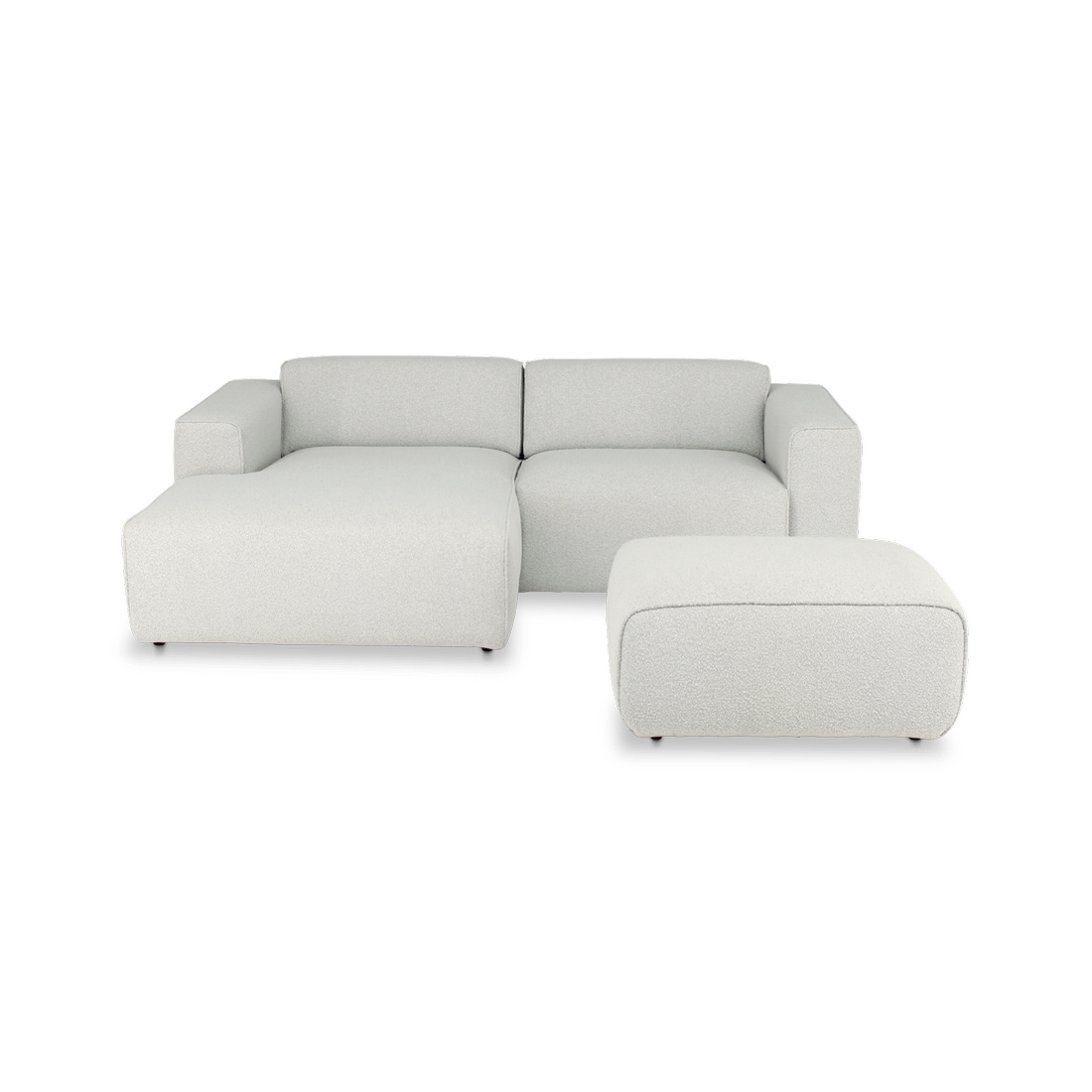 Hoeksalon SMILE Longchair Links Copenhagen Wit B234 Hoeksalon SMILE Longchair Links Copenhagen Wit B234