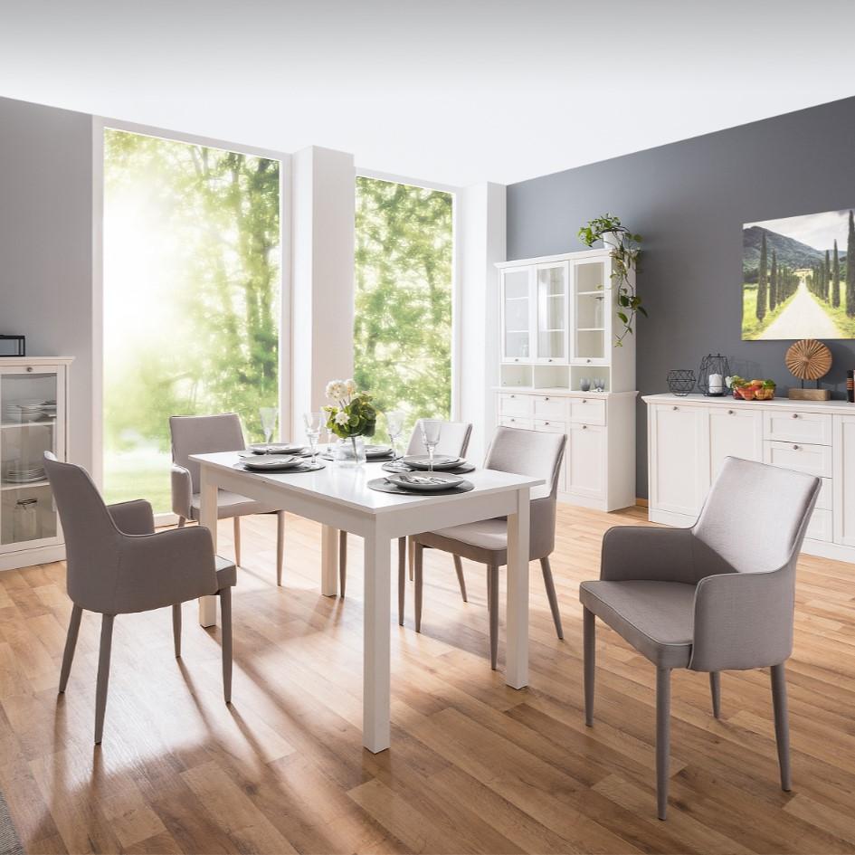 Eettafel SYDNEY verlengbaar 137/177x80 Wit