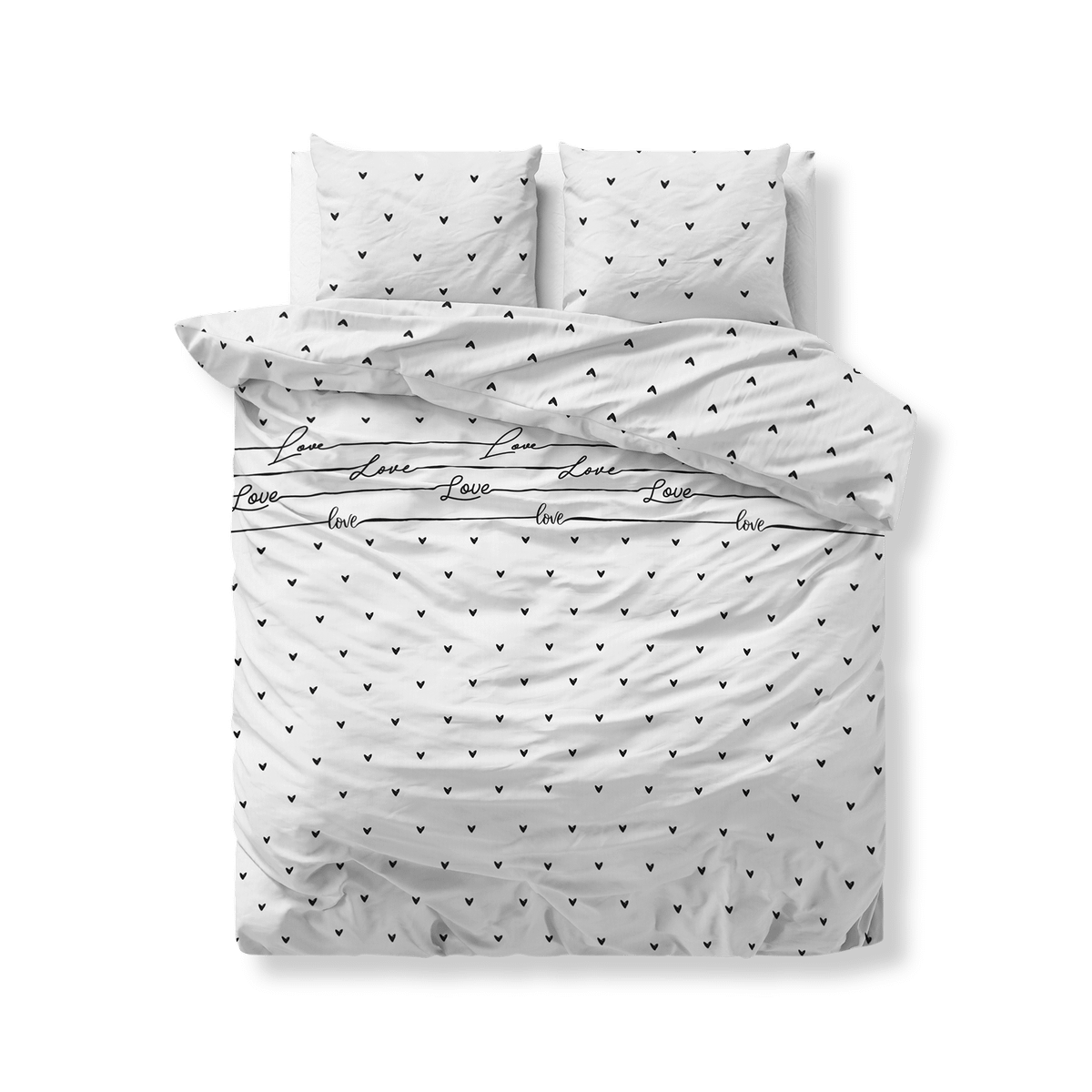 Dekbedovertrek LOVE ON LOVE 240 Wit