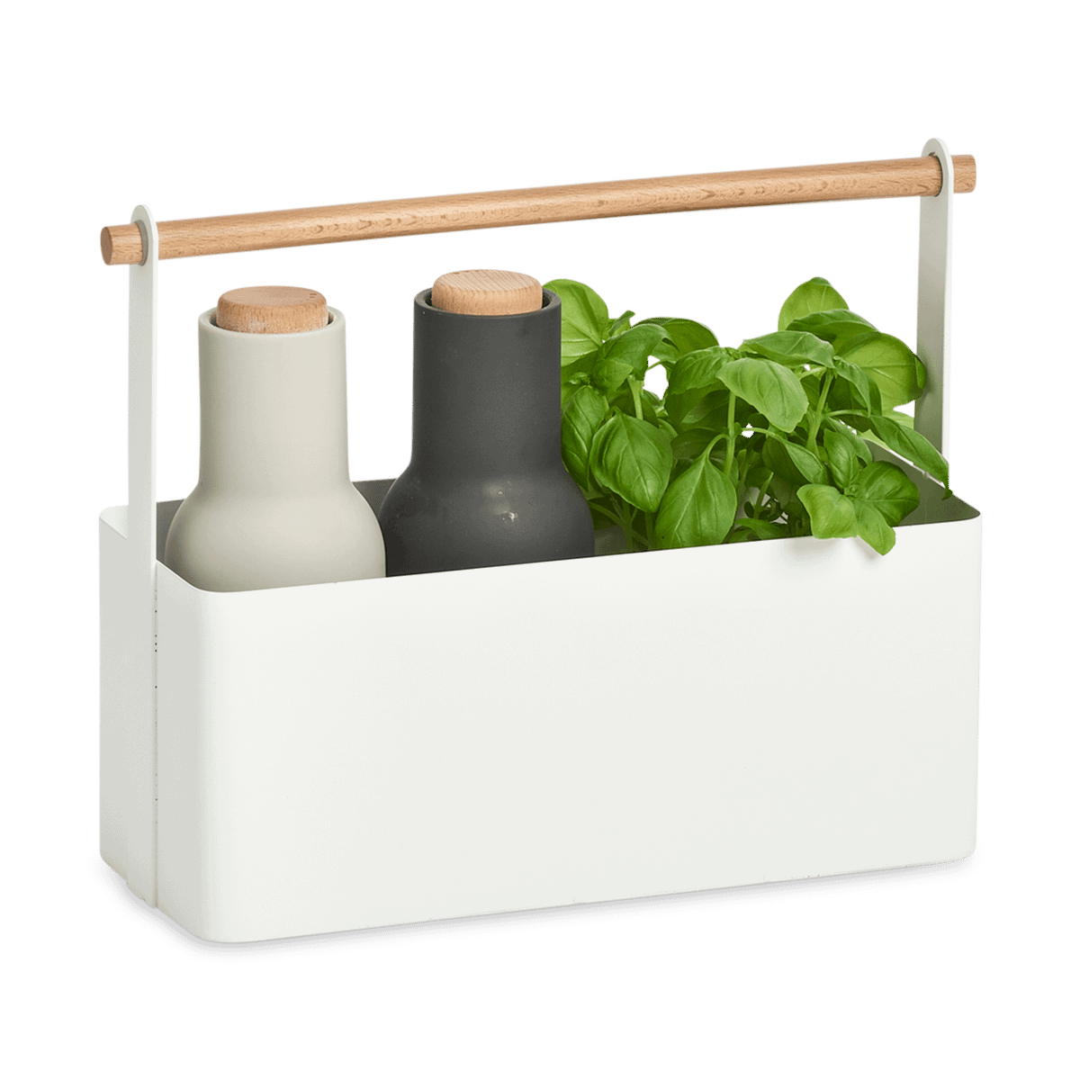 Organiser WHIRT Rh. Met. Wit/Bamboe