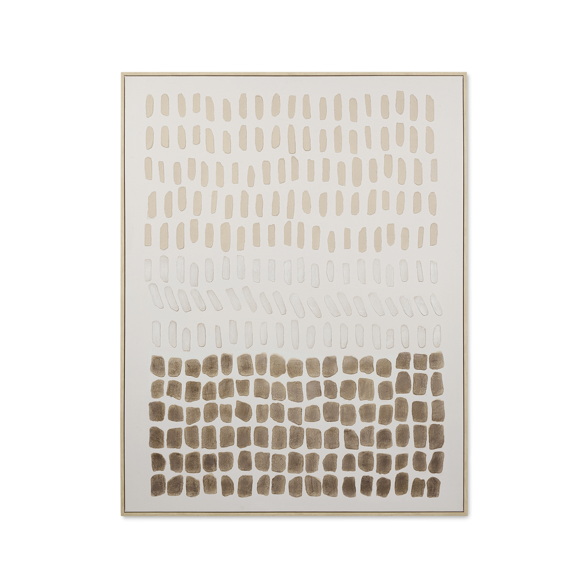 Wanddecoratie LYZIA Stippen - Beige/Bruin