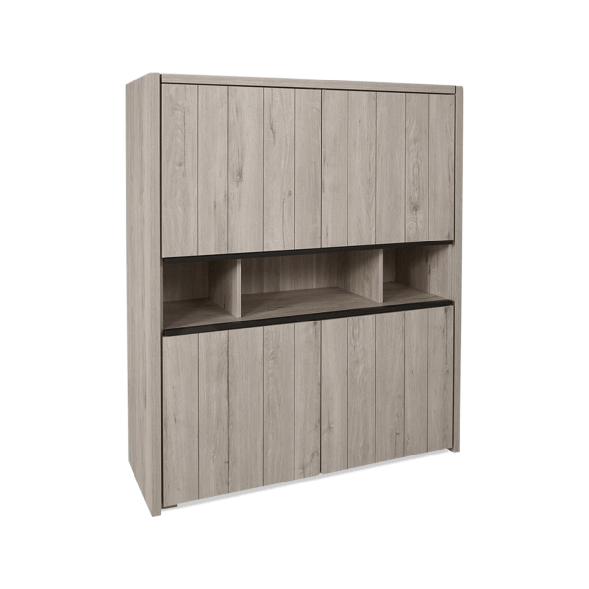 Barkast WALTON Eik Lichtgrijs B140