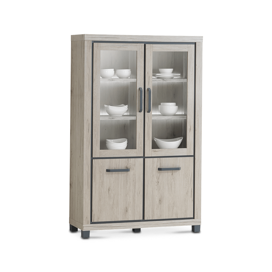 Glaskast SILVY Bruin Glaskast SILVY Bruin