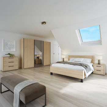 Bed BABETTE Eik 160x200 Bed BABETTE Eik 160x200