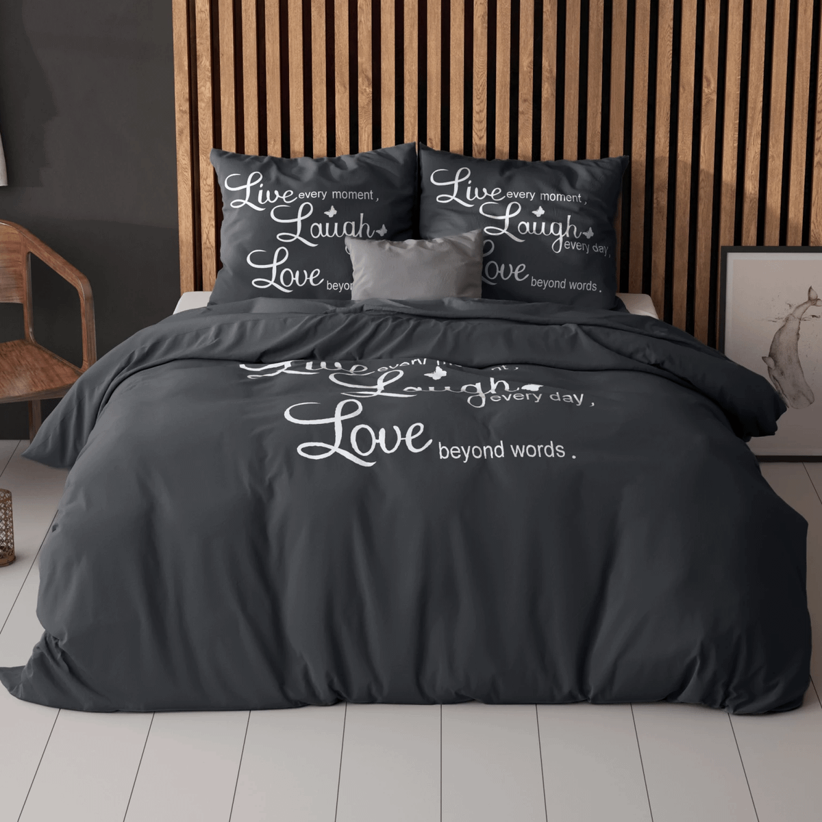 Dekbedovertrek LIVE LAUGH LOVE 200x220