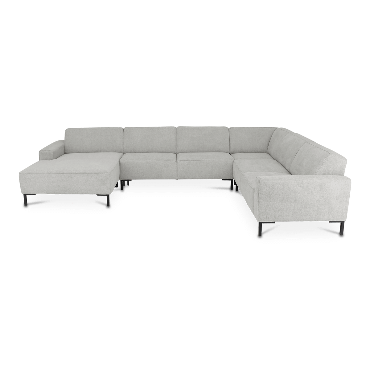 Hoeksalon MATEO Longchair Links Grijs