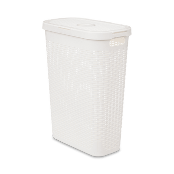 Wasmand CORBIA 40L M/Deksel Wit Wasmand CORBIA 40L M/Deksel Wit