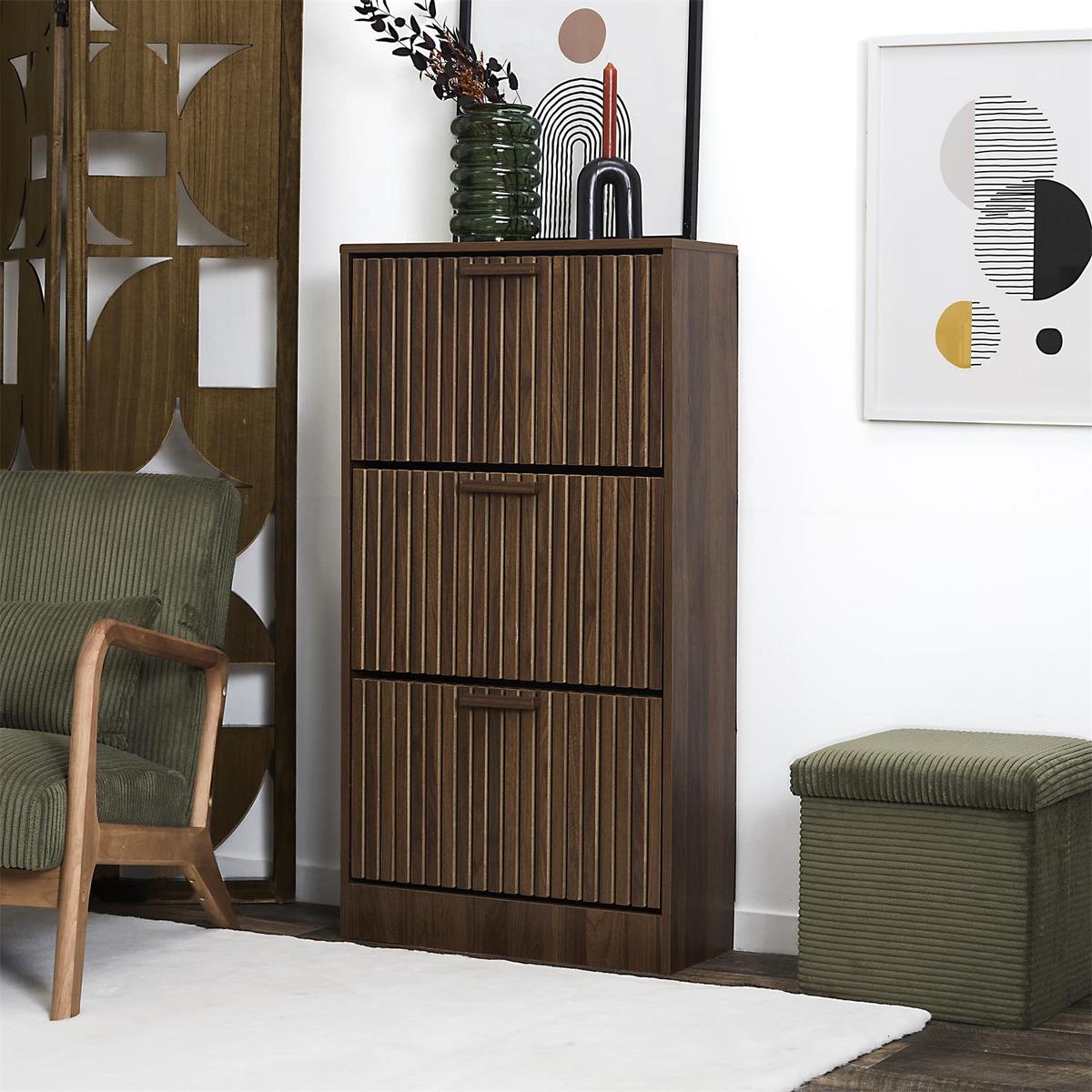 Schoenenkast CALUNA Donkerbruin